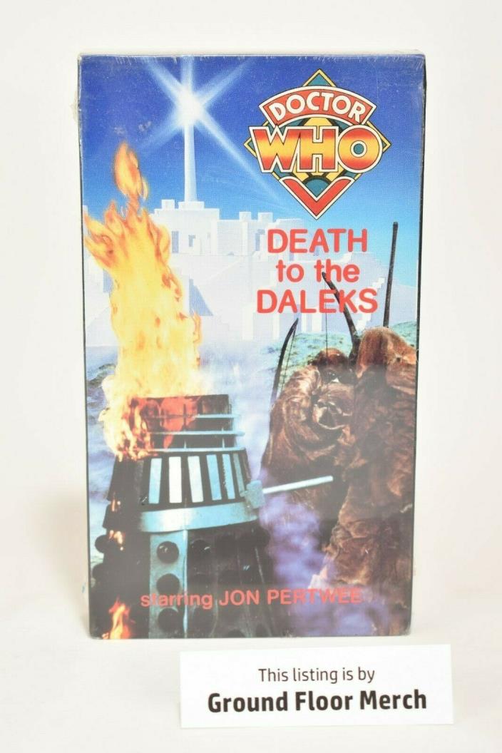 Doctor Who Death to the Daleks VHS Tape Brand New Sealed PLAYHOUSE STAMPS