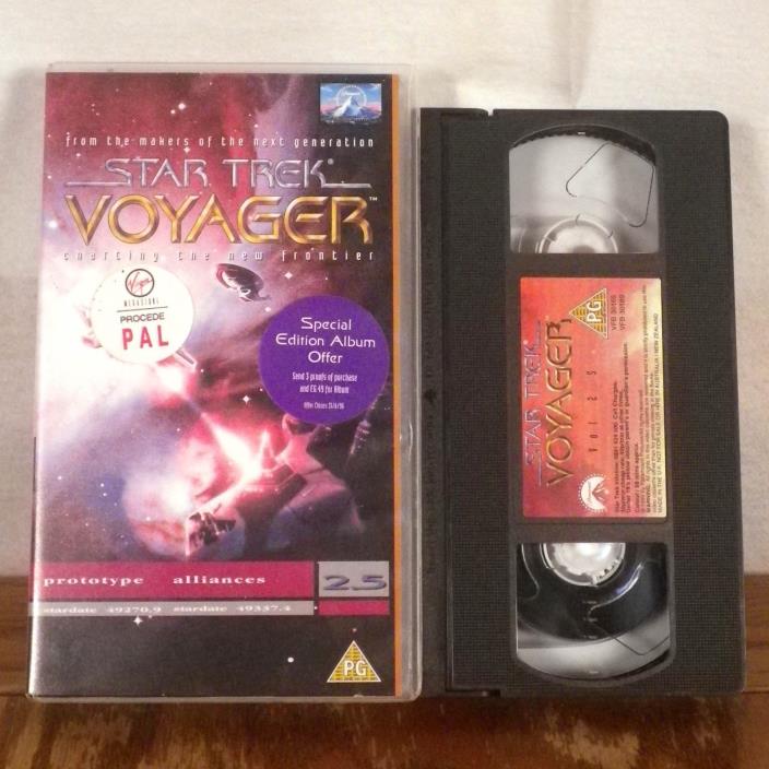 Star Trek Voyager VHS Tape Prototype Alliances Episode Rare UK PAL CIC Paramount