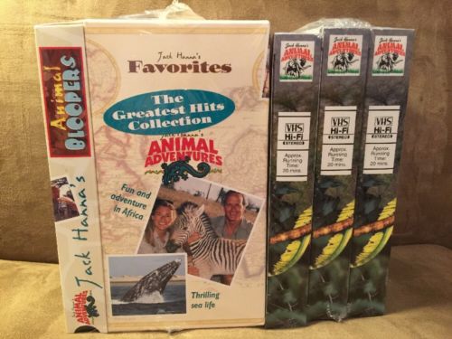 Jack Hanna Animal Adventures Greatest Hits VHS Box Set / Lot Bloopers More New!