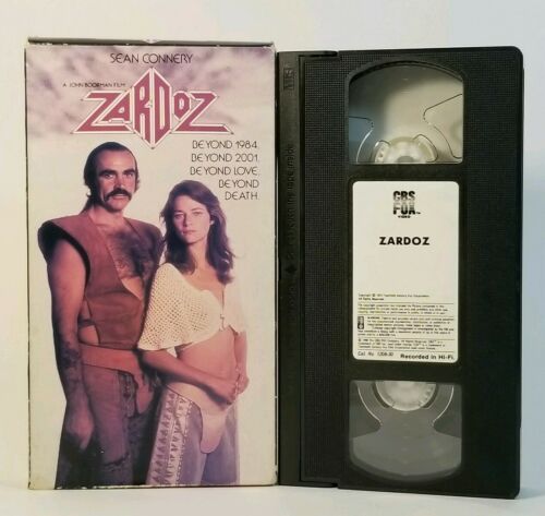 Zardoz -1974 (VHS, 1990, CBS FOX Video) VG Tested! Sean Connery
