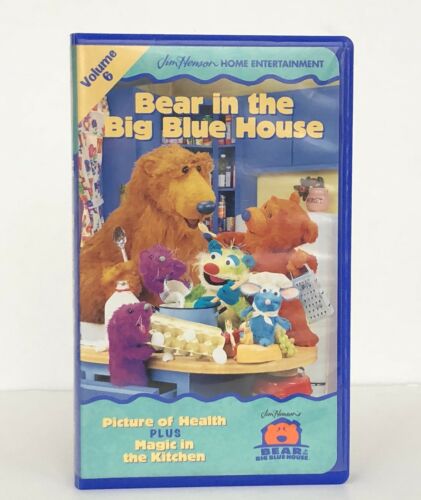 Bear in the Big Blue House VOLUME 6 (VHS, 1998) CLAMSHELL Picture Of Health