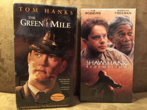 The Green Mile / The Shawshank Redemption (Sealed) VHS Stephen King Lot!