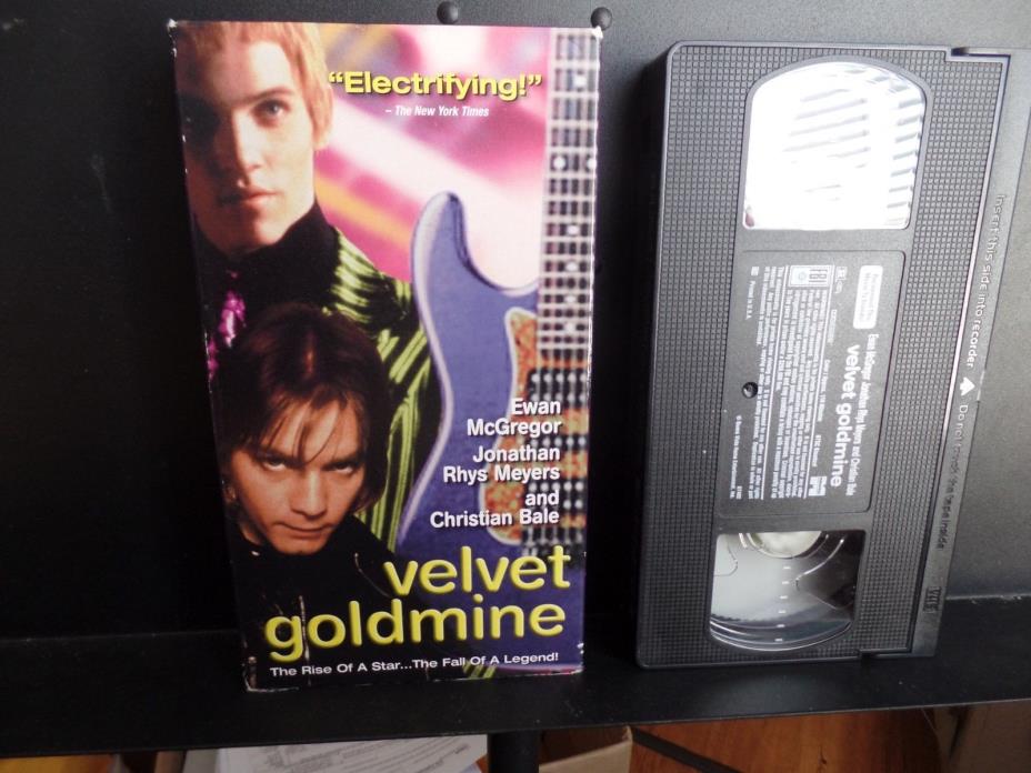 Velvet Goldmine (1998) - VHS - Ewan McGregor-Christian Bale