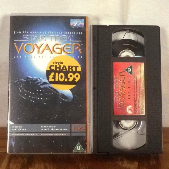 Star Trek Voyager VHS Tape State of Flux Episode Rare UK CIC Paramount