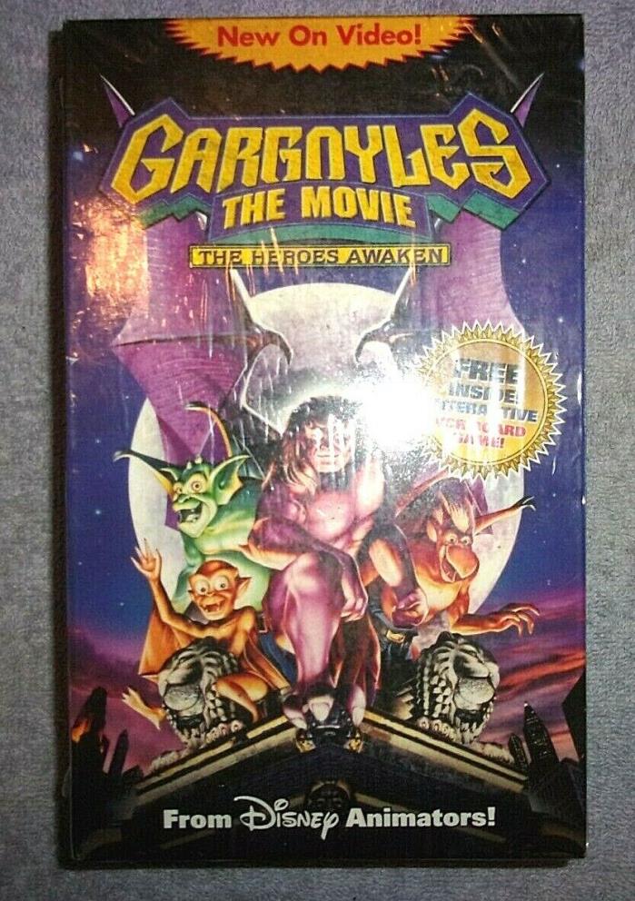 Gargoyles, The Movie: The Heroes Awaken (1994) VHS Comes w/ Game ~ New/Sealed