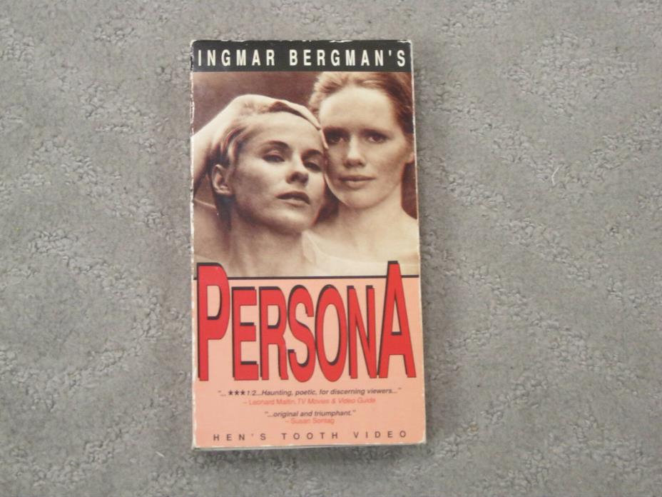 Persona (VHS, 1991, Subtitled English) Swedish Dialog English Subtitles