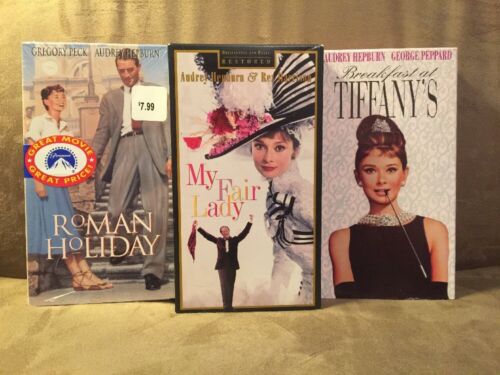 Audrey Hepburn VHS Lot: Roman Holiday, My Fair Lady, Breakfast At Tiffany's!