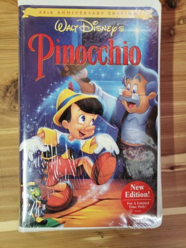 Walt Disney's Pinocchio (VHS, 1999, Clam Shell Gold Collection) Sealed copy