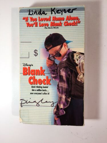 DISNEY'S BLANK CHECK (VHS Tape) In Very Nice Condition!! Condition Is pre-owned.