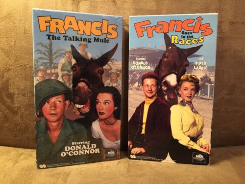 Francis The Talking Mule (Sealed) / Goes To The Races VHS Lot!