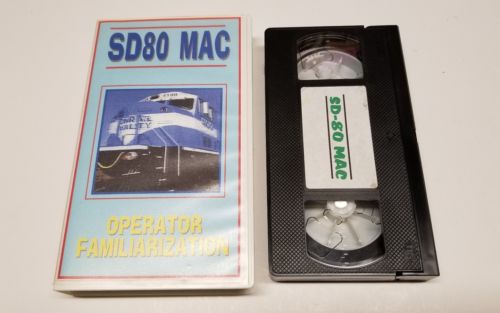 SD80MAC Operator Familiarization Rare VHS Tape SD80 MAC Locomotive Railway Video