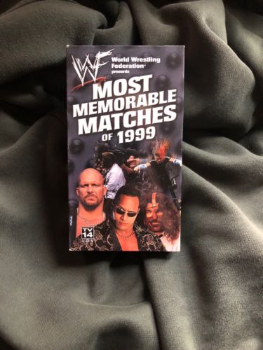 WWF Most Memorable Matches of '99 (VHS, 1999) WWE WWF RARE NON RENTAL