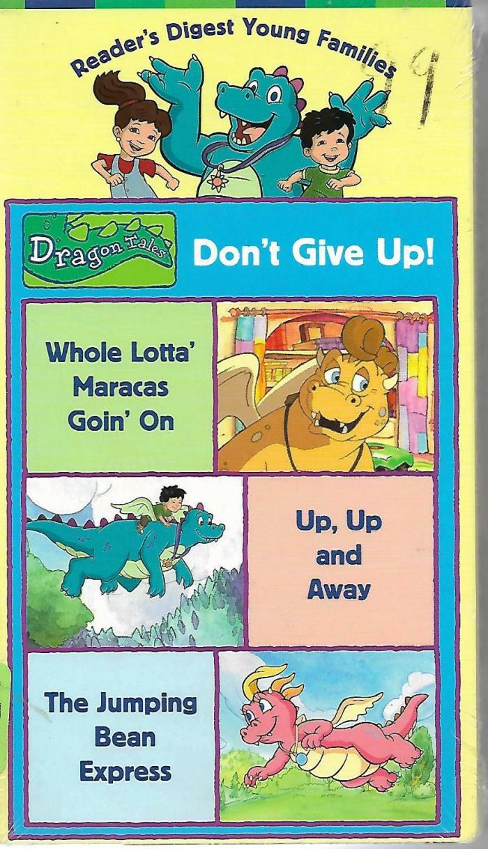 DRAGON TALES Don't Give Up! VHS Animated 3 Stories NEW Sealed