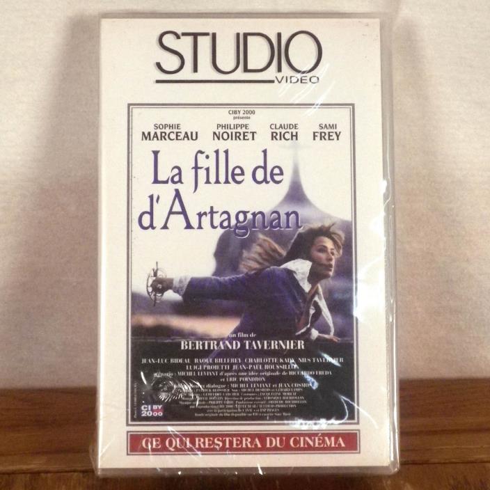 RARE La Fille De d'Artagnon VHS Movie French Version SEALED tfi studio video OOP