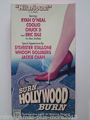 Burn Hollywood Burn (VHS, 1998) NTSC (Ryan O'Neal, Coolio, Chuck D.)