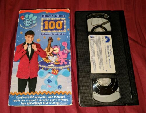 Blue's Clues 100th Episode Celebration (VHS, 2002) Blues Nick Jr. Kids Rare HTF