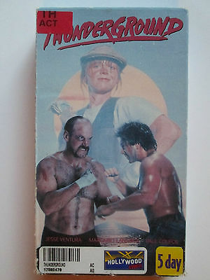 Thunderground (VHS, 1989) Jesse Ventura, Paul Coufos (Rare Hard To Find) NTSC/US