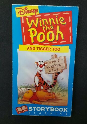 Disney Winnie The Pooh And Tigger Too Storybook Classics VHS Cassette Tape