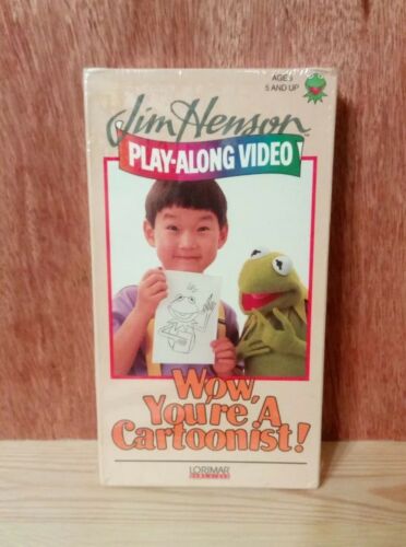 Jim Henson Play Along Video WOW You're A Cartoonist Muppets 1988 New Sealed