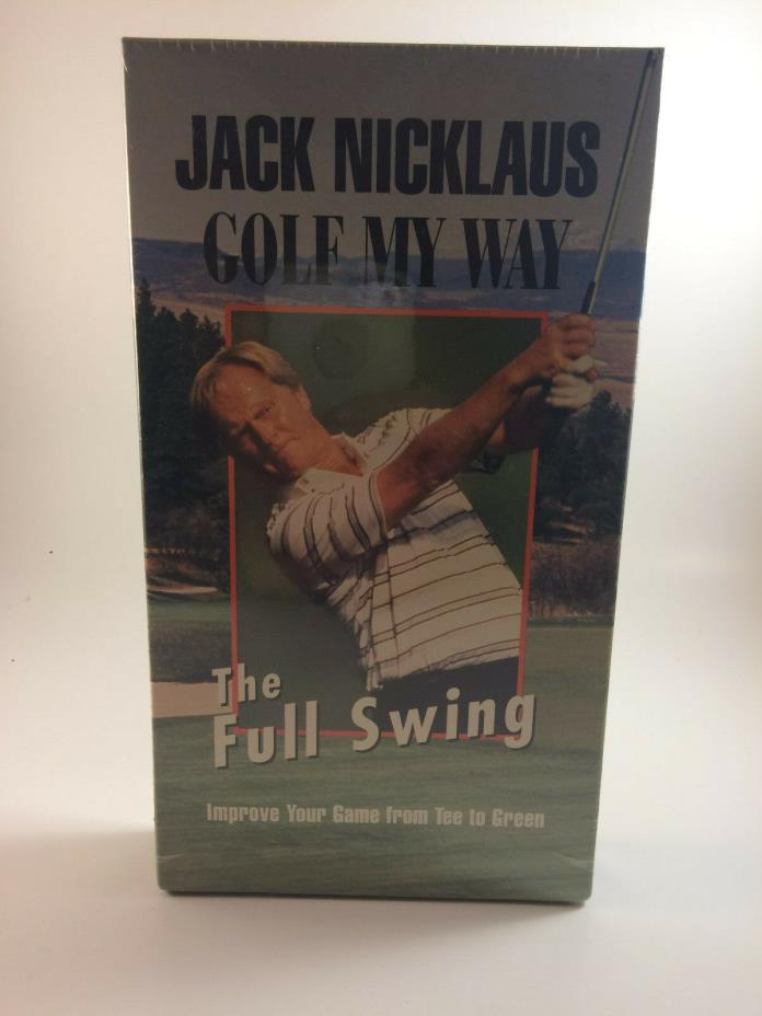 New Sealed Jack Nicklaus Golf My Way The Full Swing VHS Video Tape Movie