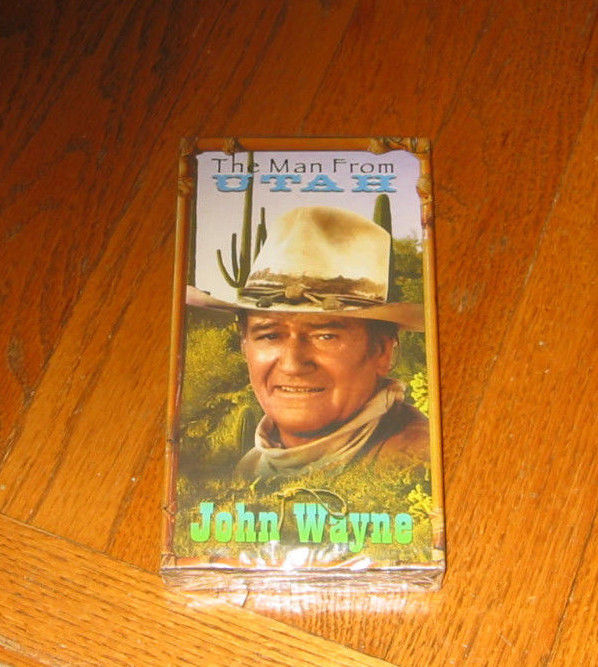 THE MAN FROM UTAH- VHS starring JOHN WAYNE - NEW/SEALED NEVER/USED