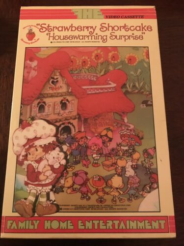 ‘83 Strawberry Shortcake Housewarming Surprise SSC Vintage VHS Big Box Videotape