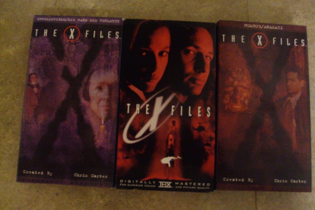 THE X FILES 3 FAVORITE DVDs IRRESISTIBLE, DIE HAND, HUMBUG, ANASAZI