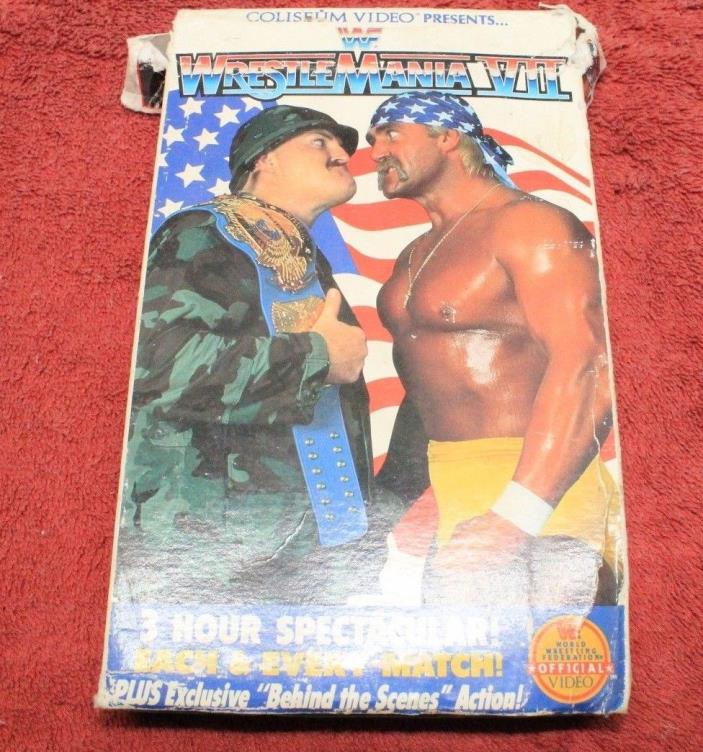 WWF - WrestleMania VII(7) VHS 1991 Hulk Hogan Macho King Randy Savage Undertaker