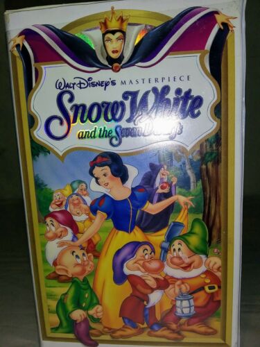 RARE Walt Disney Snow White and the Seven Dwarfs Masterpiece 1994 VHS #1524