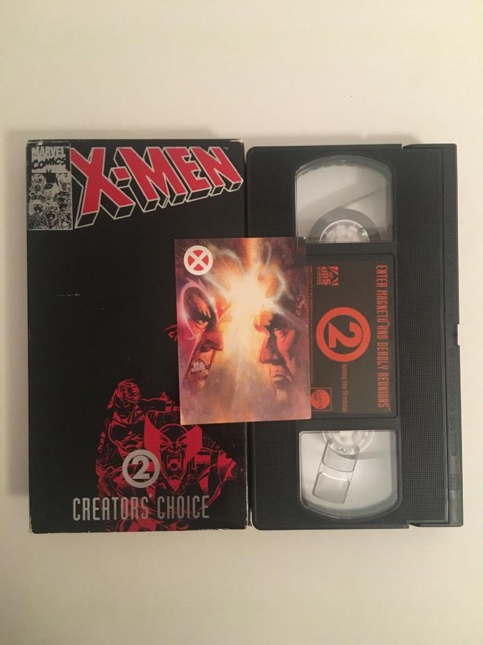X-Men Creators Choice 2 Featuring STAN LEE w/ Collector's Card (VHS 1993)