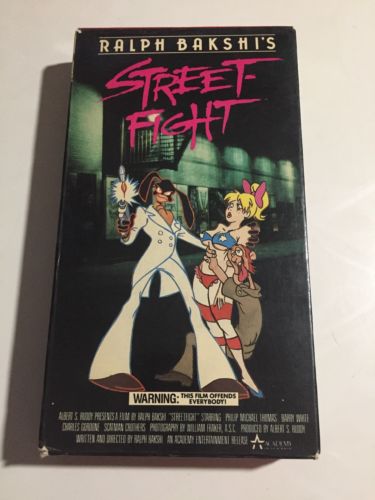 Street Fight Movie VHS Tape Ralph Bakshis Academy Home Entertainment Vtg 1987