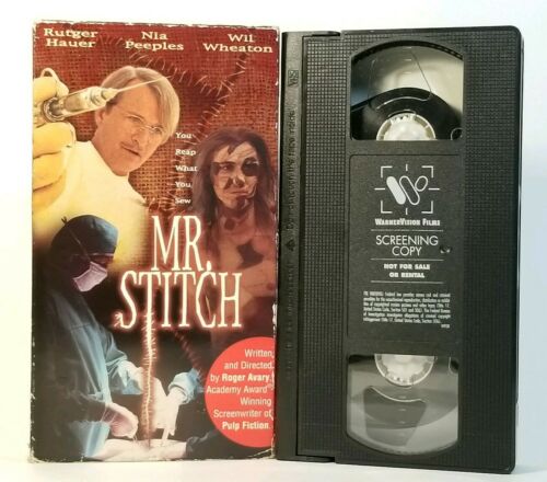 Mr. Stitch (VHS 1996, Rare Screener) Used GD Tested! Rutger Hauer, Nia Peeples