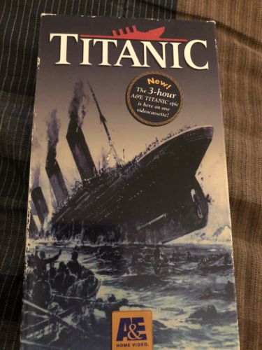 7339619506Titanic - A&E 3 Hour Documentary VHS Video - New, Sealed c  1994, 1997