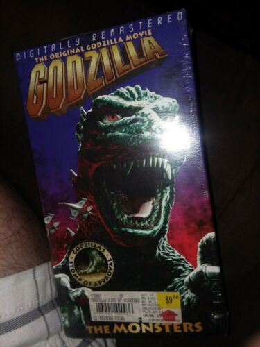 Godzilla King Of The Monsters Original Movie Vhs 1956/1998 Still Factory Sealed