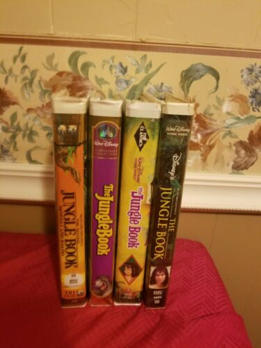 Walt Disney The Jungle Book Vhs Lot Black Diamond, Masterpiece Collection