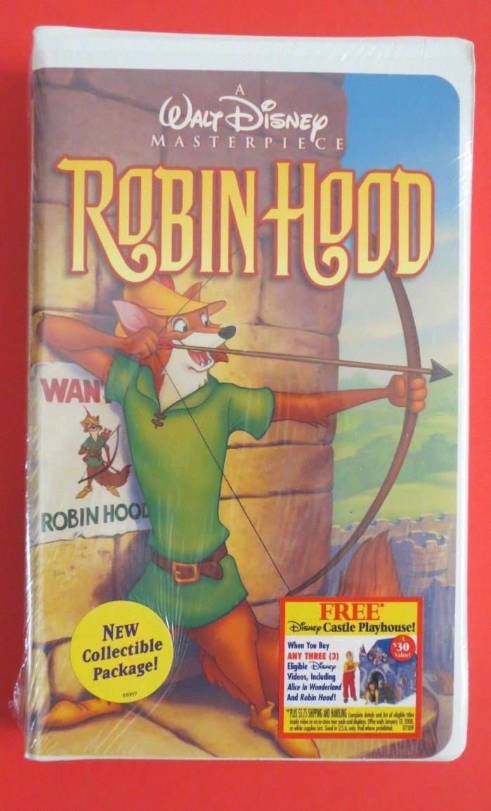 BRAND NEW ~ ROBIN HOOD ~ VHS, 2000 ~ A WALT DISNEY MASTERPIECE ~ 1+ SHIPPING