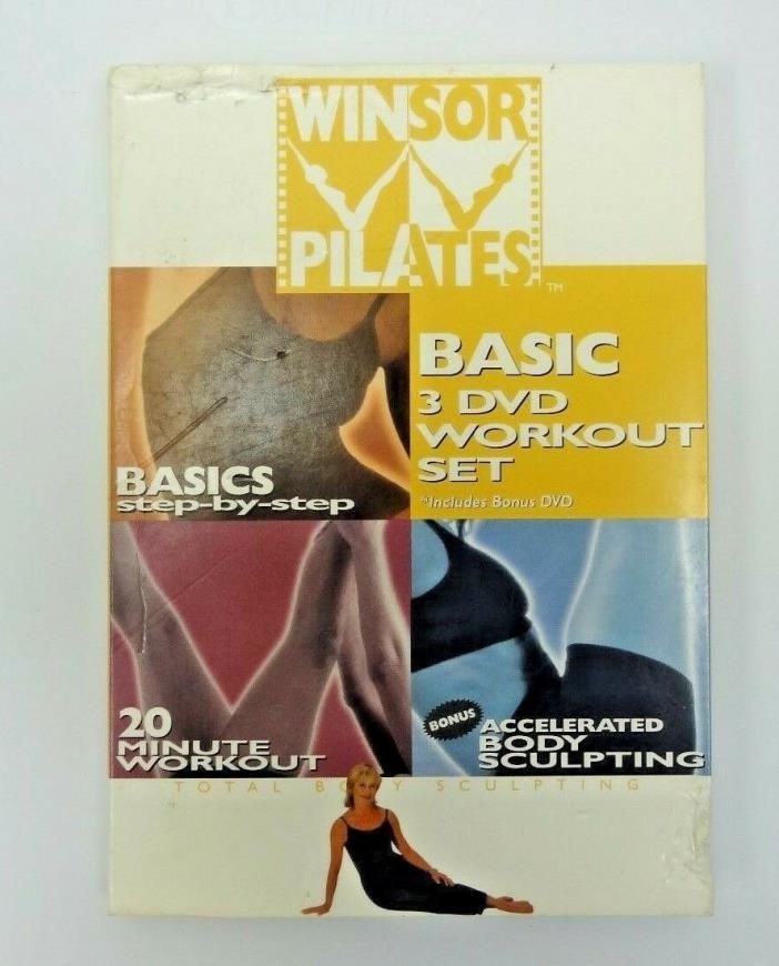 Winsor Pilates Basic 3 DVD Workout Set Basics Step By Step Total Body Sculpting