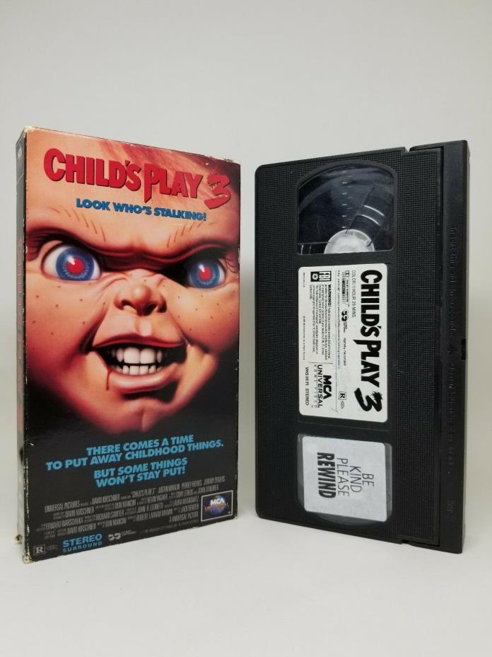 Child's Play 3 - VHS - Original - WORKS - Free Shipping!
