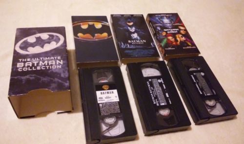 The Ultimate BATMAN Collection 1997 Boxed Gift Set Lot 3 VHS TAPES Vintage Movie
