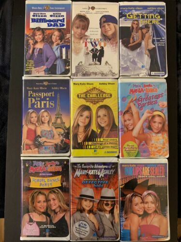 Lot Of ~9~ Mary Kate And Ashley Olsen VHS Tapes Tested Movies
