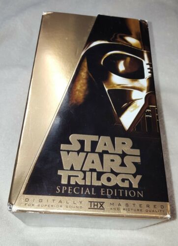 Star Wars Trilogy Special Edition VHS Gold Set Digitally Mastered THX Vintage
