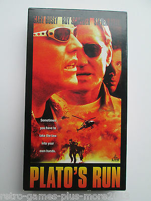 Plato's Run (VHS, 1998) Promotional Screener's Copy (NTSC/US/CA) Gary Busey