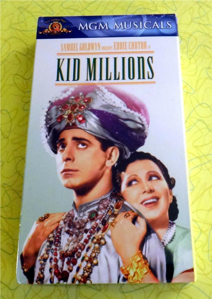 Kid Millions ~ New VHS Movie ~ 1934 Eddie Cantor Musical B&W Video