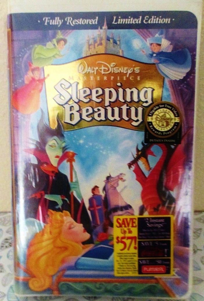 SEALED~Disney's Masterpiece Sleeping Beauty 1997 Fully Restored Ltd Edition
