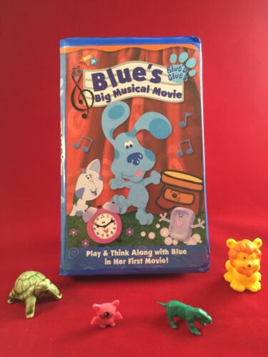 BLUES CLUES• Blue's Big Musical Movie• VHS• 2000• Clamshell• Nick Jr•