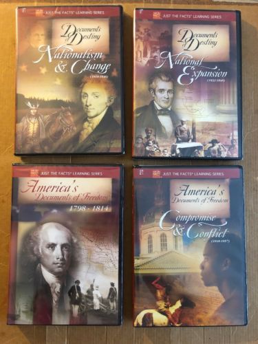 Just The Facts Learning Series DVD lot, Document Of Destiny, America’s Documents