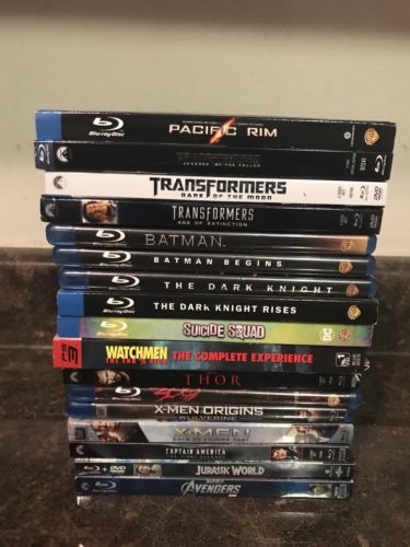 Rare Huge Blu-Ray Movie Lot (17 Movies) - DC & Marvel Comic Movie Collection $$$