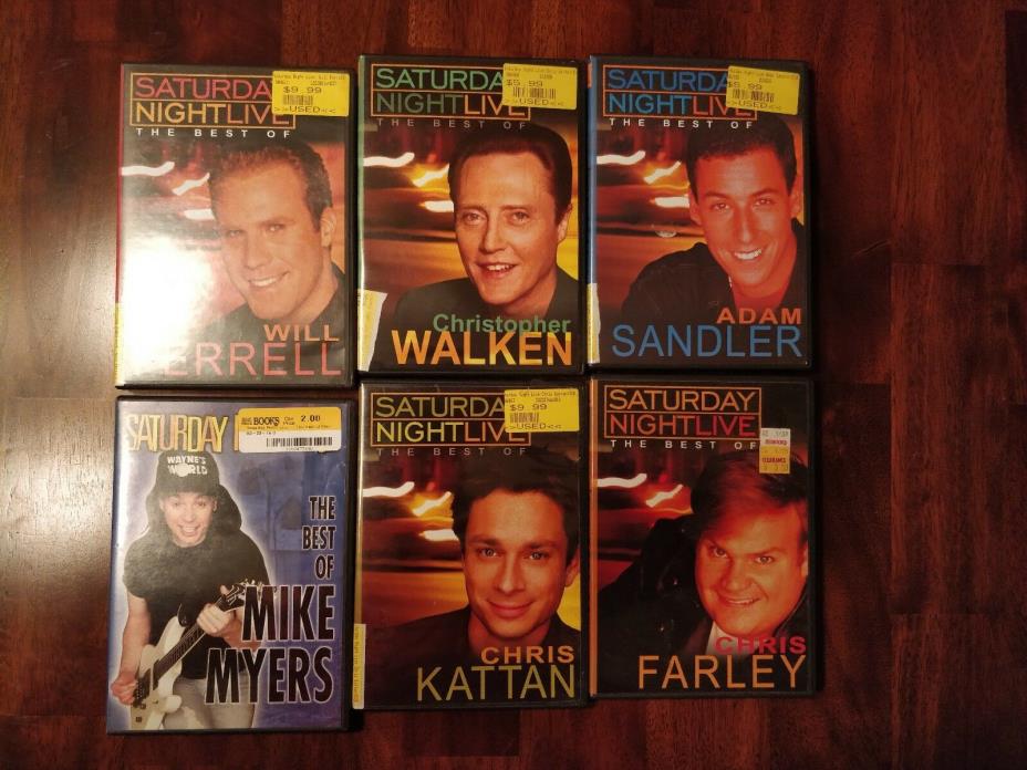Lot of 6 Comedy Saturday Night Live SNL Dvds