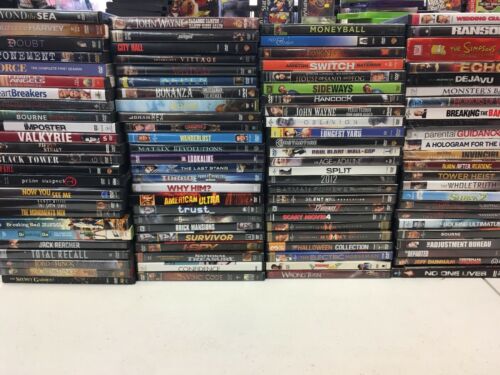 Lot Of 100 DVDs *MIXED GENRE* ACTION COMEDY DRAMA SCI FI HORROR TV SERIES L@@K