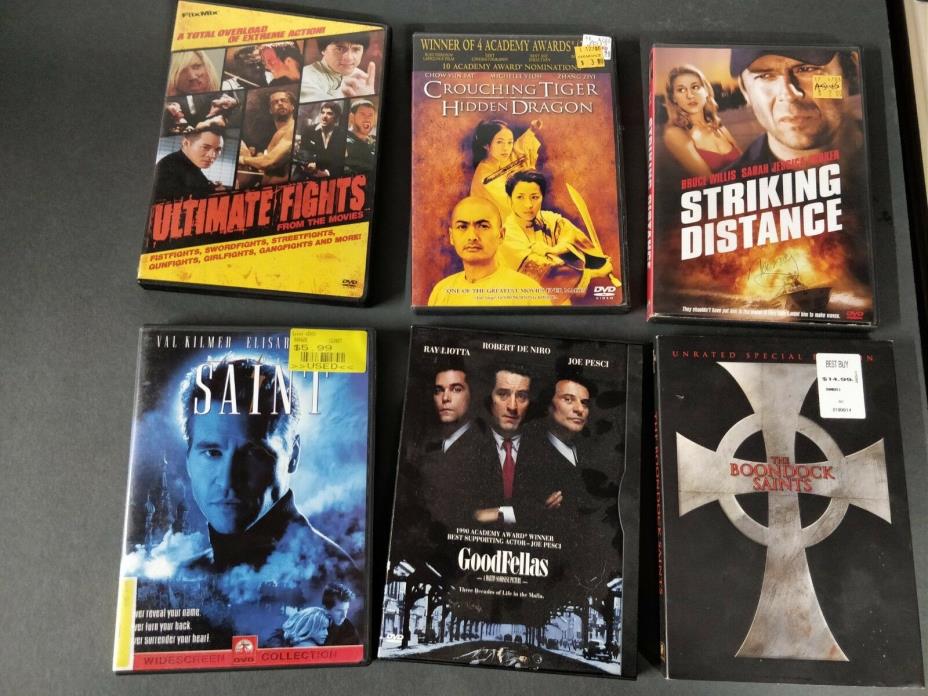 Lot of Action DVDs: incl. Ultimate Fights, Striking Distance, the Saint, Goodfel